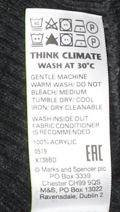 Womens UK Size 6 Marks and Spencer Grey Pullover Jumper