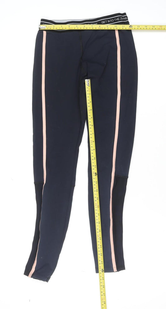 Womens UK Size S FOREVER 21 Ankle Black Leggings