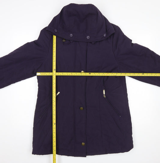 Womens UK Size 14 Marks and Spencer Purple Puffer Jacket
