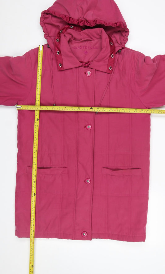 Womens UK Size S Astraka Pink Parka Coat