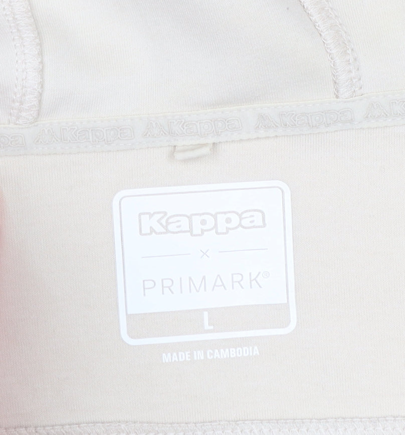 Womens UK Size L Kappa Beige Full Zip Hoodie