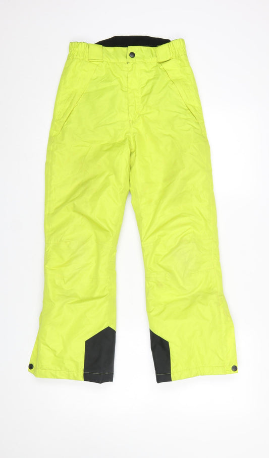 Boys UK Size 9-10 Years Crane Regular Fit Snow Pants Yellow Trousers