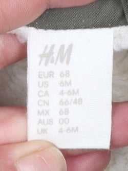 Additional view of H&M unisex baby green hooded puffer jacket 6 months lined winter coat