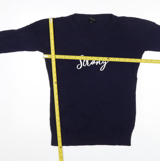 Womens UK Size 10 Baukjen Blue Pullover Jumper