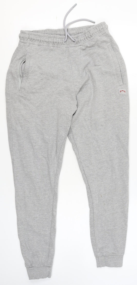 Additional front view of 883 Police men’s grey marl jogger sweatpants m comfy cotton blend