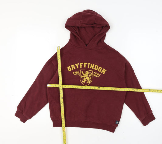 Girls UK Size 9-10 Years Marks and Spencer Red Pullover Hoodie