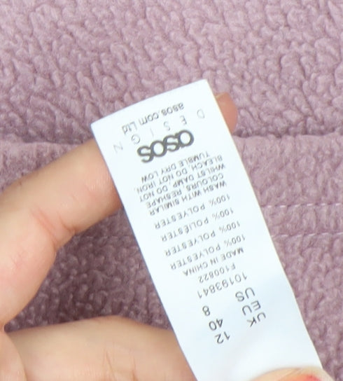 Womens UK Size 12 ASOS Design Pink Basic Jacket