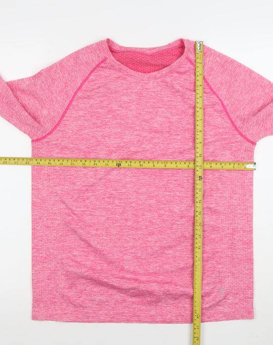 Womens UK Size XL Dunnes Stores Pink Gym & Training Running & Jogging Yoga T-Shi