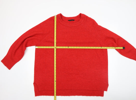 Womens UK Size XL Peacocks Red Pullover Jumper