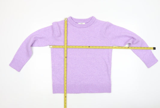 Womens UK Size XS Marks and Spencer Purple Pullover Jumper