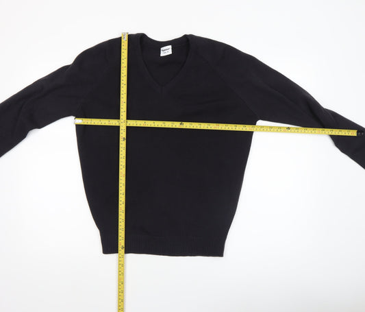 Mens UK Size S Banner Black Pullover Jumper
