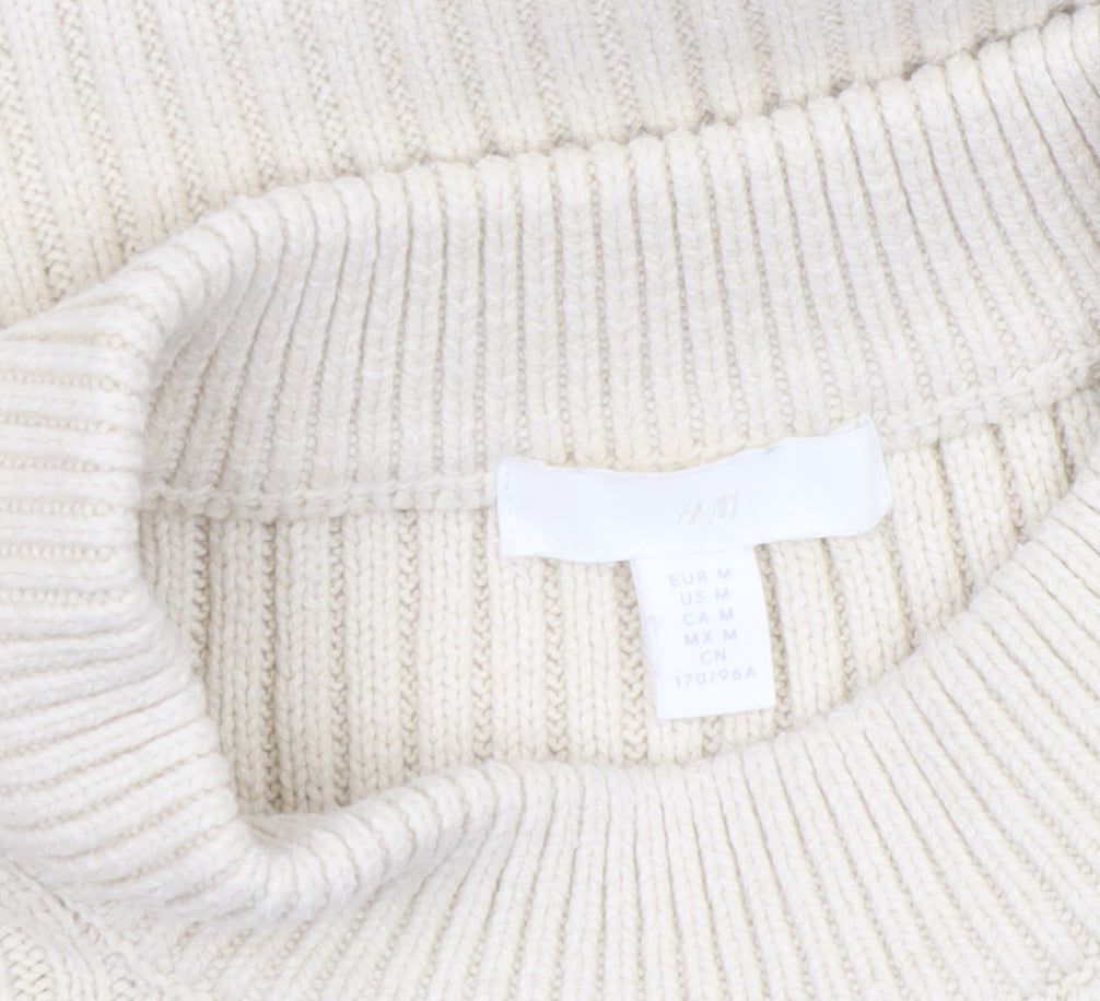 Womens UK Size 12 H&M Beige Vest Jumper