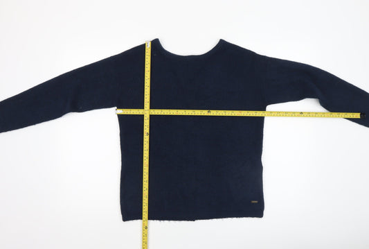 Womens UK Size 8 Joules Blue Cardigan Jumper