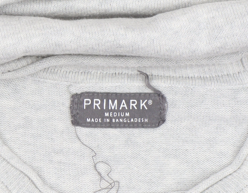Mens UK Size M Primark Grey Pullover Jumper