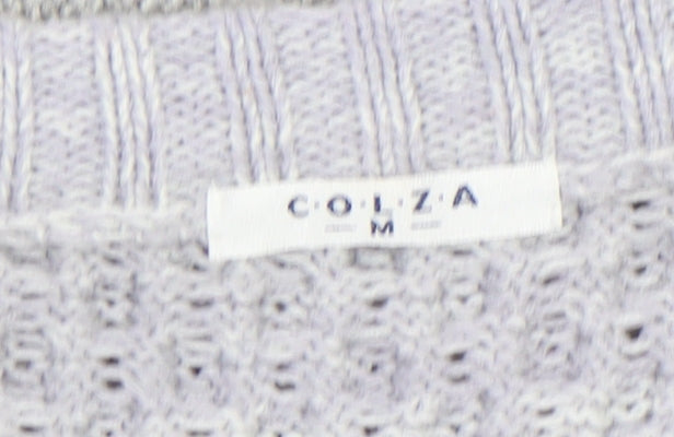 Womens UK Size M COLZA Grey Pullover Jumper