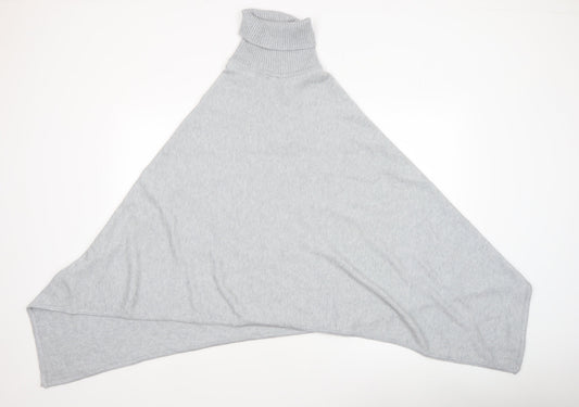 Womens UK Size One Size VILA Grey Cape Jumper