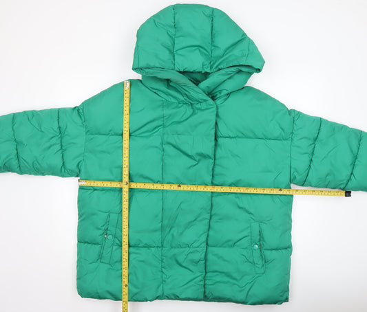 Womens UK Size L Primark Green Puffer Jacket