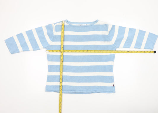 Womens UK Size M Tommy Hilfiger Blue Pullover Jumper