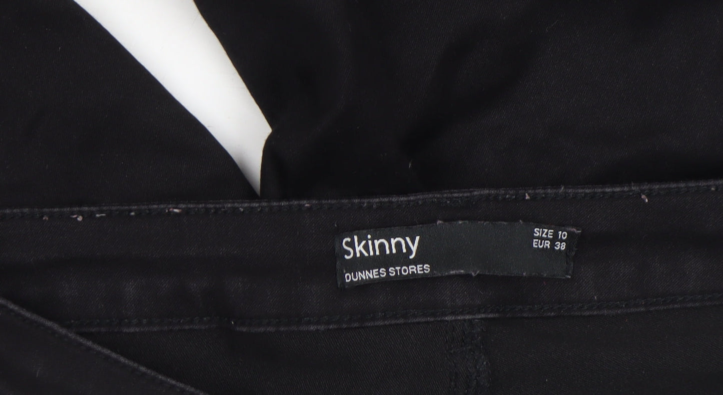 Womens UK Size 10 Dunnes Stores Slim Fit Skinny Black Jeans