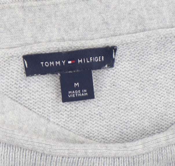 Womens UK Size M Tommy Hilfiger Grey Pullover Jumper
