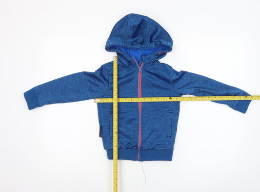 Boys UK Size 5-6 Years Mountain Warehouse Blue Full Zip Hoodie