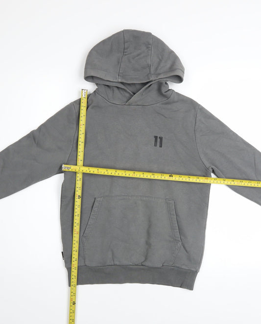 Boys UK Size 10-12 Years 11 degrees Grey Pullover Hoodie
