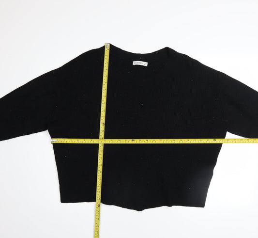 Womens UK Size 12 Zara Black Pullover Jumper
