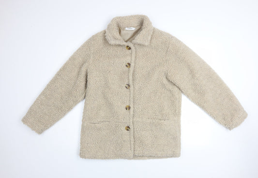 Womens UK Size 10/12 Damart Beige Basic Jacket