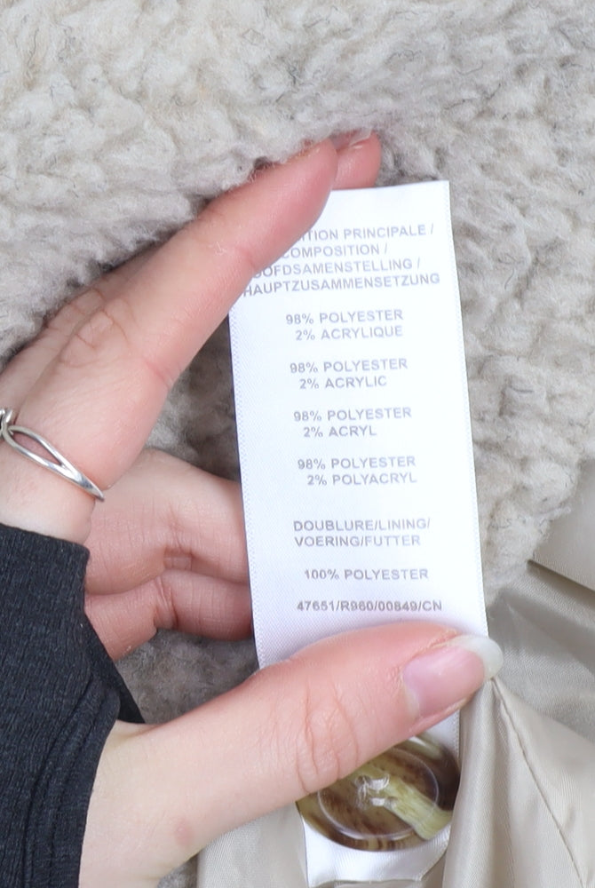 Womens UK Size 10/12 Damart Beige Basic Jacket