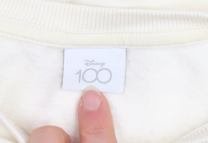 Womens UK Size S Disney Ivory Pullover Sweatshirt
