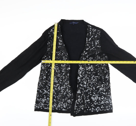 Womens UK Size L Jasper Conran Black Cardigan Jumper