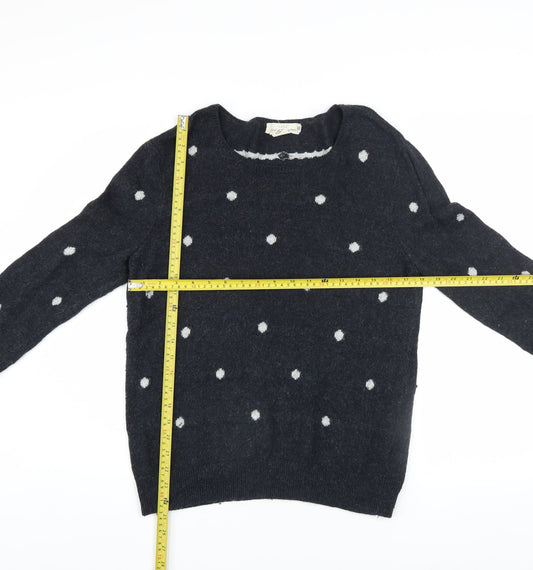 Womens UK Size M L.O.G.G. Black Pullover Jumper
