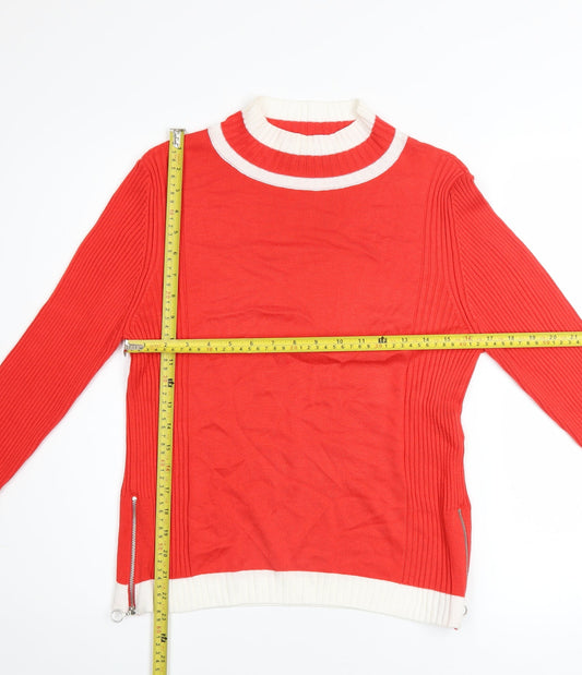 Womens UK Size 12 Marks and Spencer Red Pullover Jumper