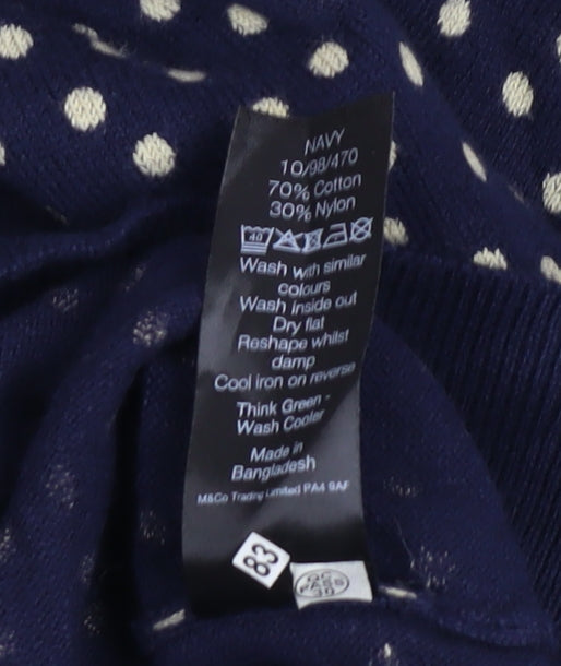 Womens UK Size 12 M&Co Blue Pullover Jumper