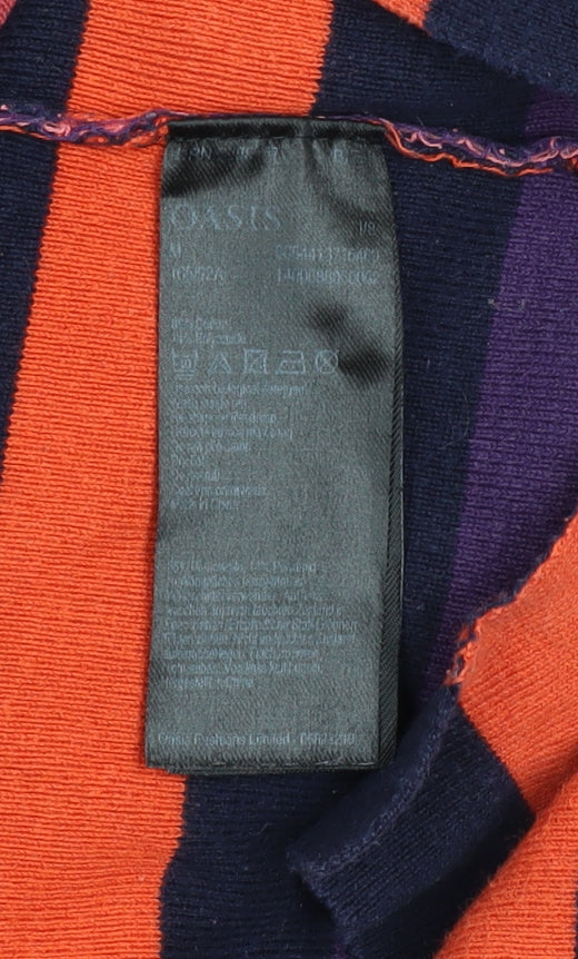 Womens UK Size M Oasis Multicoloured Pullover Jumper