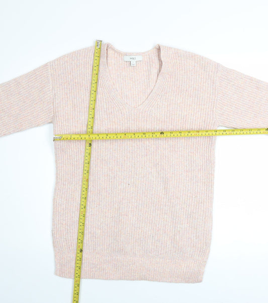 Womens UK Size S Marks and Spencer Beige Pullover Jumper