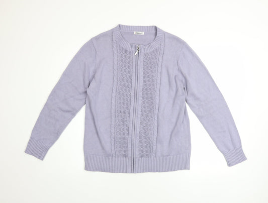 Womens UK Size 14/16 Damart Blue Basic Jacket