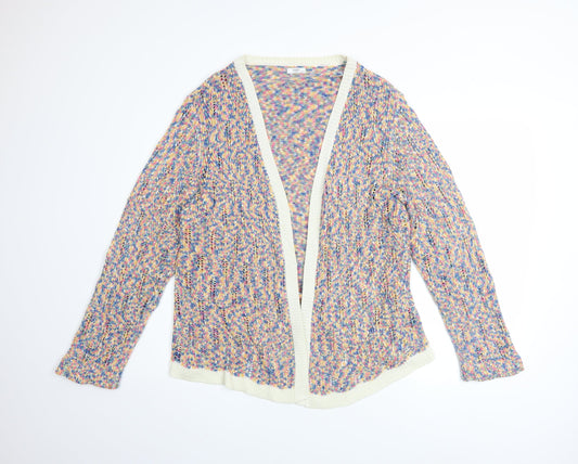 Womens UK Size 18 Cotton Traders Multicoloured Cardigan Jumper