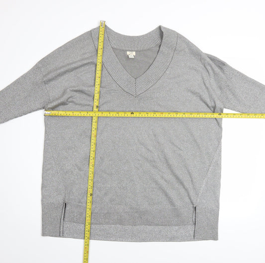 Womens UK Size L River Island Grey Pullover Jumper