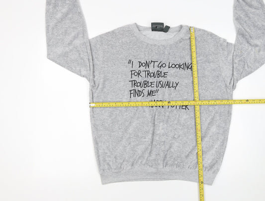 Womens UK Size 18 Harry Potter Grey Pullover Sweatshirt