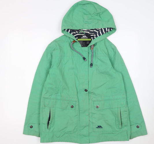 Womens UK Size 12 Trespass Green Parka Coat