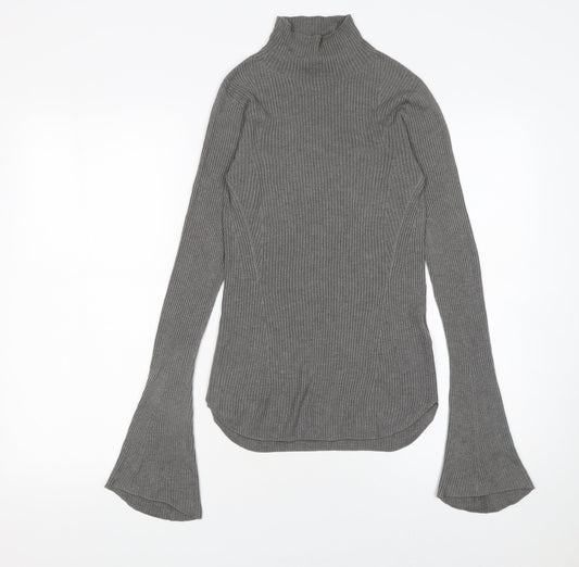 Womens UK Size XS Uniqlo Grey Pullover Jumper