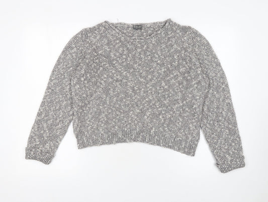 Womens UK Size L Minuet Grey Pullover Jumper