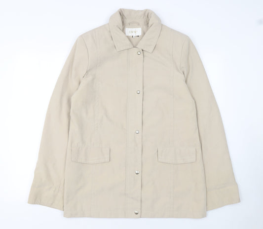 Womens UK Size 12 EWM Beige Basic Jacket
