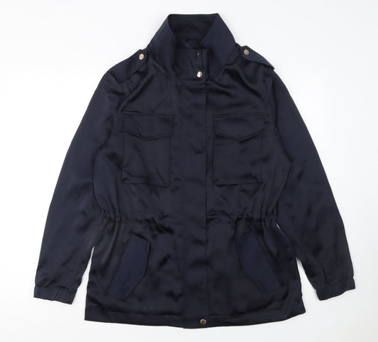 Womens UK Size 10 NEXT Blue Military Jacket