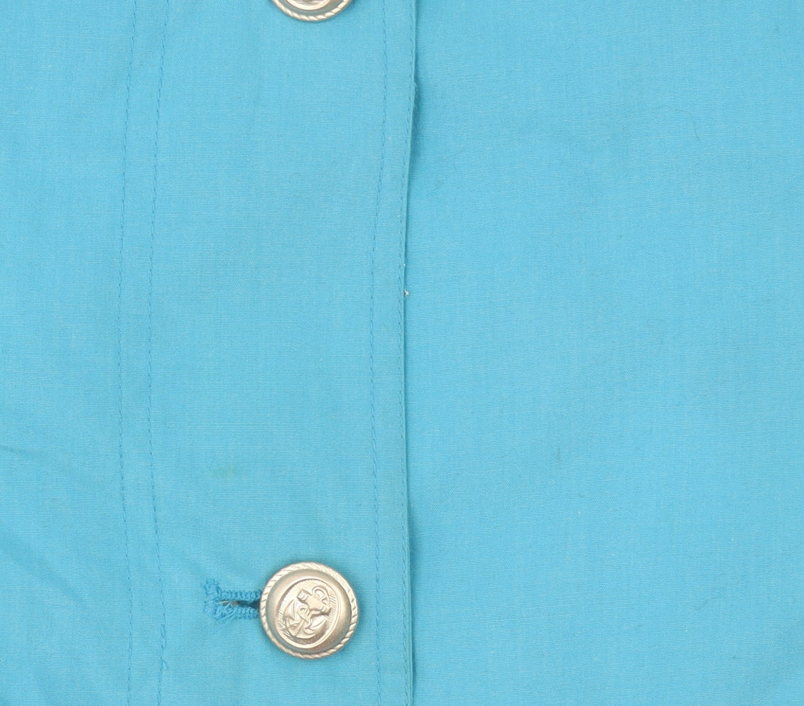 Womens UK Size 12 Telemac Blue Anorak Coat