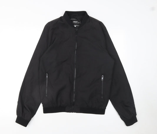 Mens UK Size S Cedar Wood State Black Gym & Training Running & Jogging Jacket