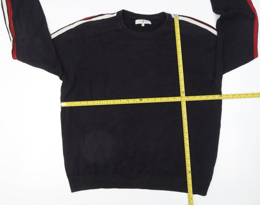 Mens UK Size XL Jasper Conran Black Pullover Jumper