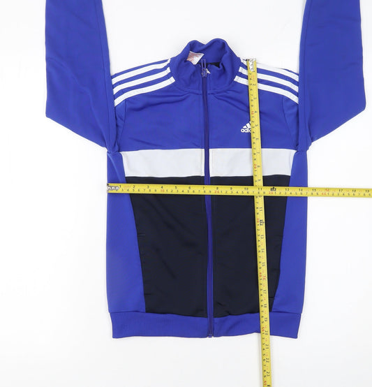 Boys UK Size 10 Years adidas Blue Track Jacket