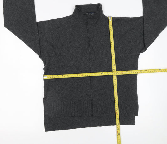 Womens UK Size XS French Connection Grey Full Zip Jumper